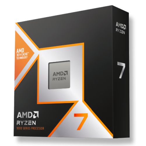 AMD Ryzen 7 9800X3D CPU, AM5, 4.7GHz (5.2 Turbo), 8 - Core, 120W, 104MB Cache, 4nm, 9th Gen, Radeon Graphics, NO HEATSINK/FAN - WebDuke Computers