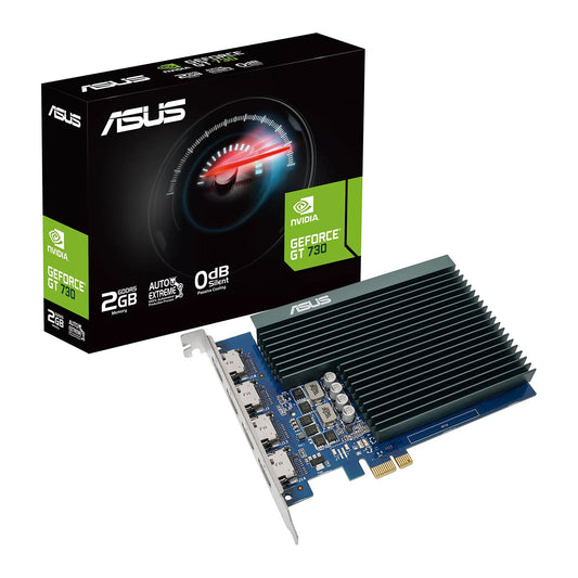 Asus Geforce GT 730, 2GB DDR5, PCIe2, 4 x HDMI, 927 MHz, Passive, Single Slot - WebDuke Computers