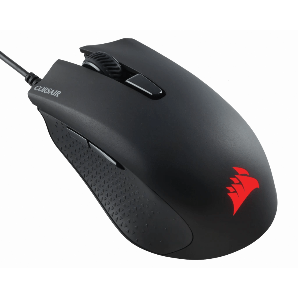 Corsair Harpoon Pro RGB FPS/MOBA Lightweight Optical Gaming Mouse, Omron Switches, 12000 DPI, 6 Programmable Buttons - WebDuke Computers