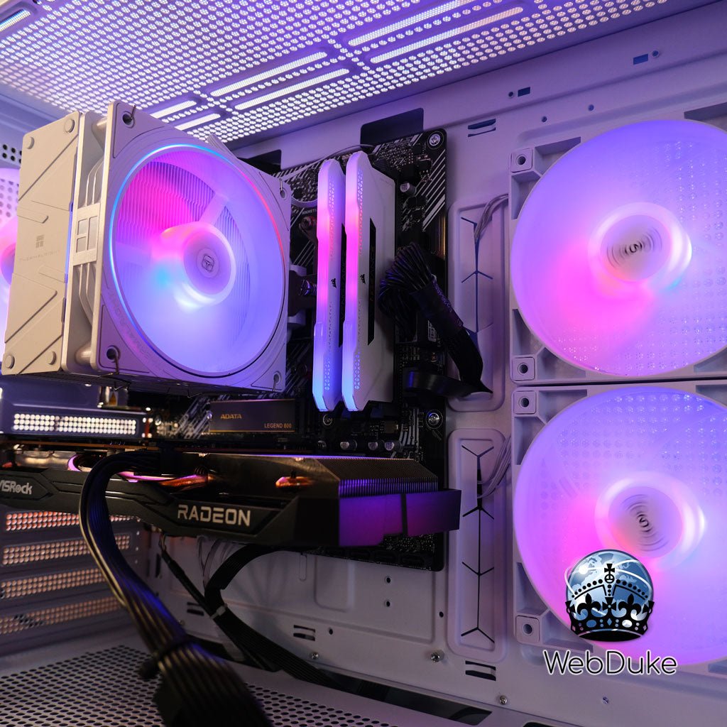 Entry RGB RX AM4 1080p Gaming PC - AMD Ryzen 5 4500 Radeon RX 6600 - WebDuke Computers