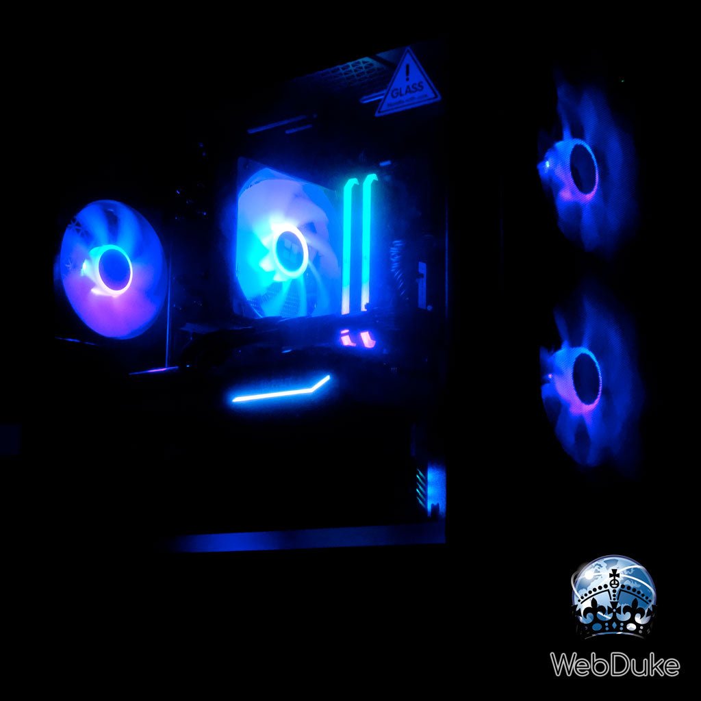 High End Gaming PC - AMD Ryzen 5700X Geforce RTX 4070 Super - WebDuke Computers
