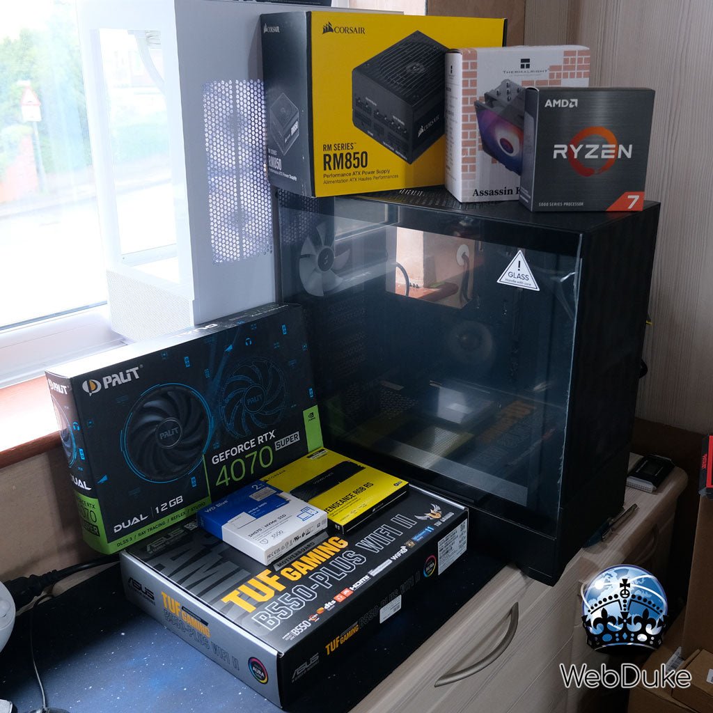 High End Gaming PC - AMD Ryzen 5700X Geforce RTX 4070 Super - WebDuke Computers