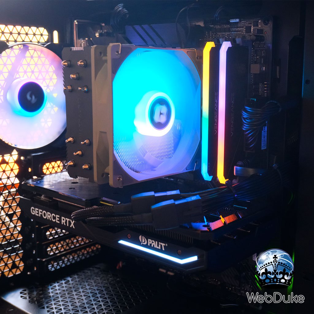 High End Gaming PC - AMD Ryzen 5700X Geforce RTX 4070 Super - WebDuke Computers