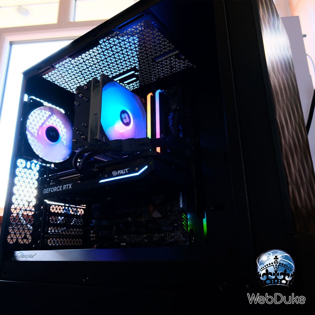 High End Gaming PC - AMD Ryzen 5700X Geforce RTX 4070 Super - WebDuke Computers