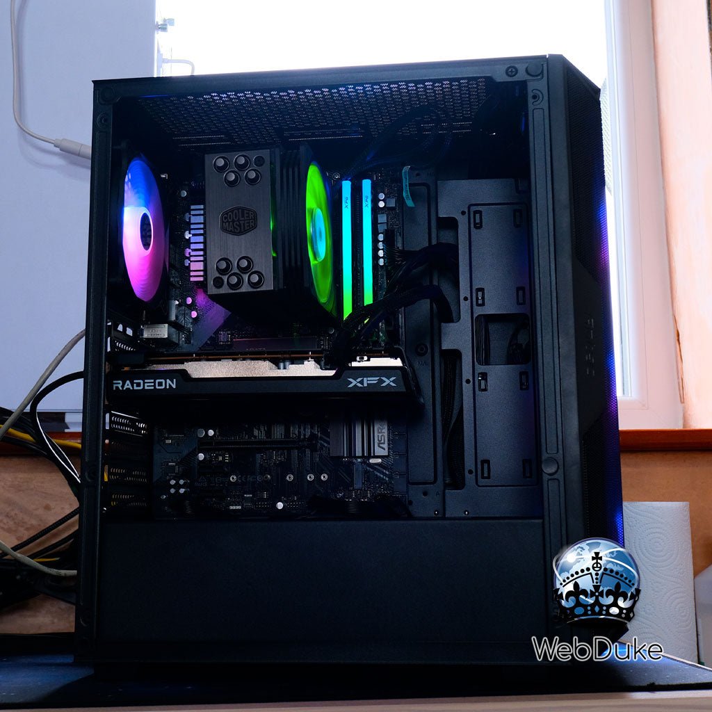Mid Range Gaming PC - Ryzen 5 7600 Radeon RX 6650 XT - WebDuke Computers