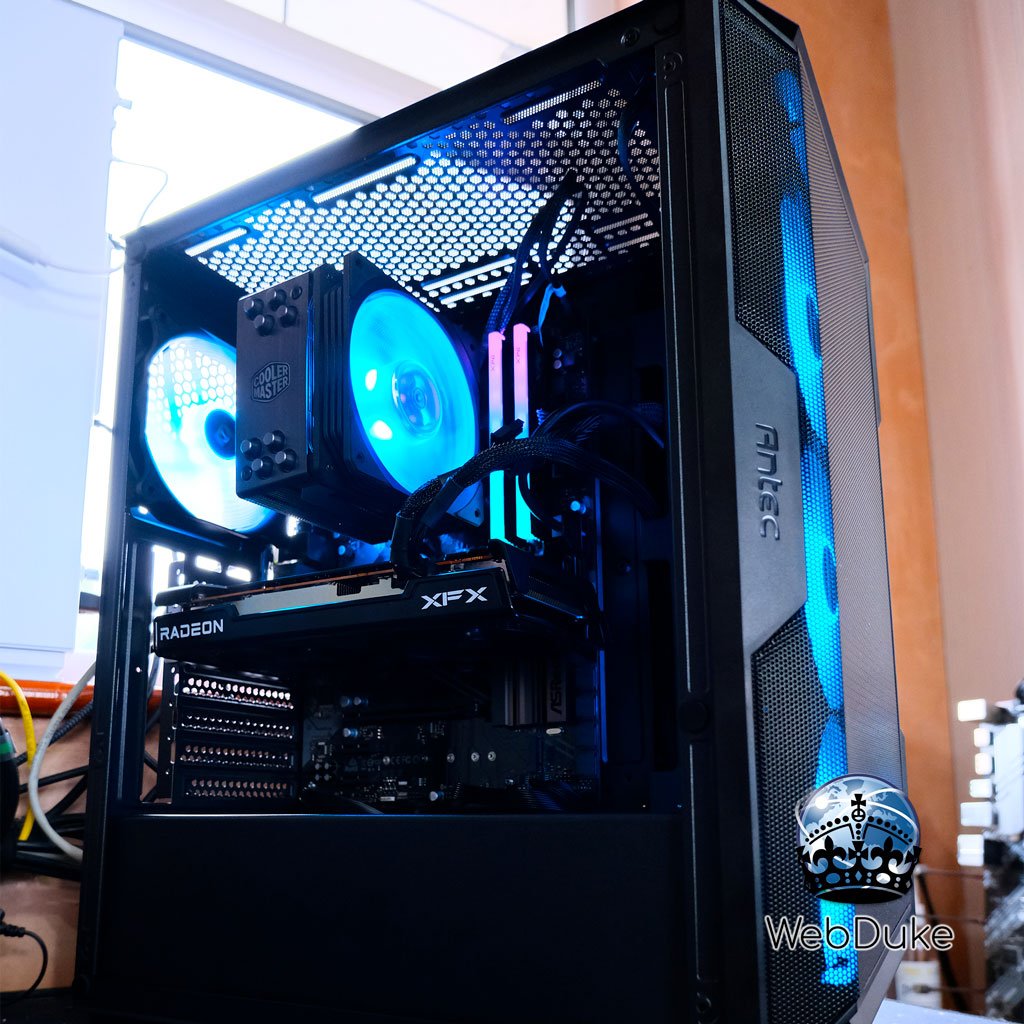 Mid Range Gaming PC - Ryzen 5 7600 Radeon RX 6650 XT - WebDuke Computers