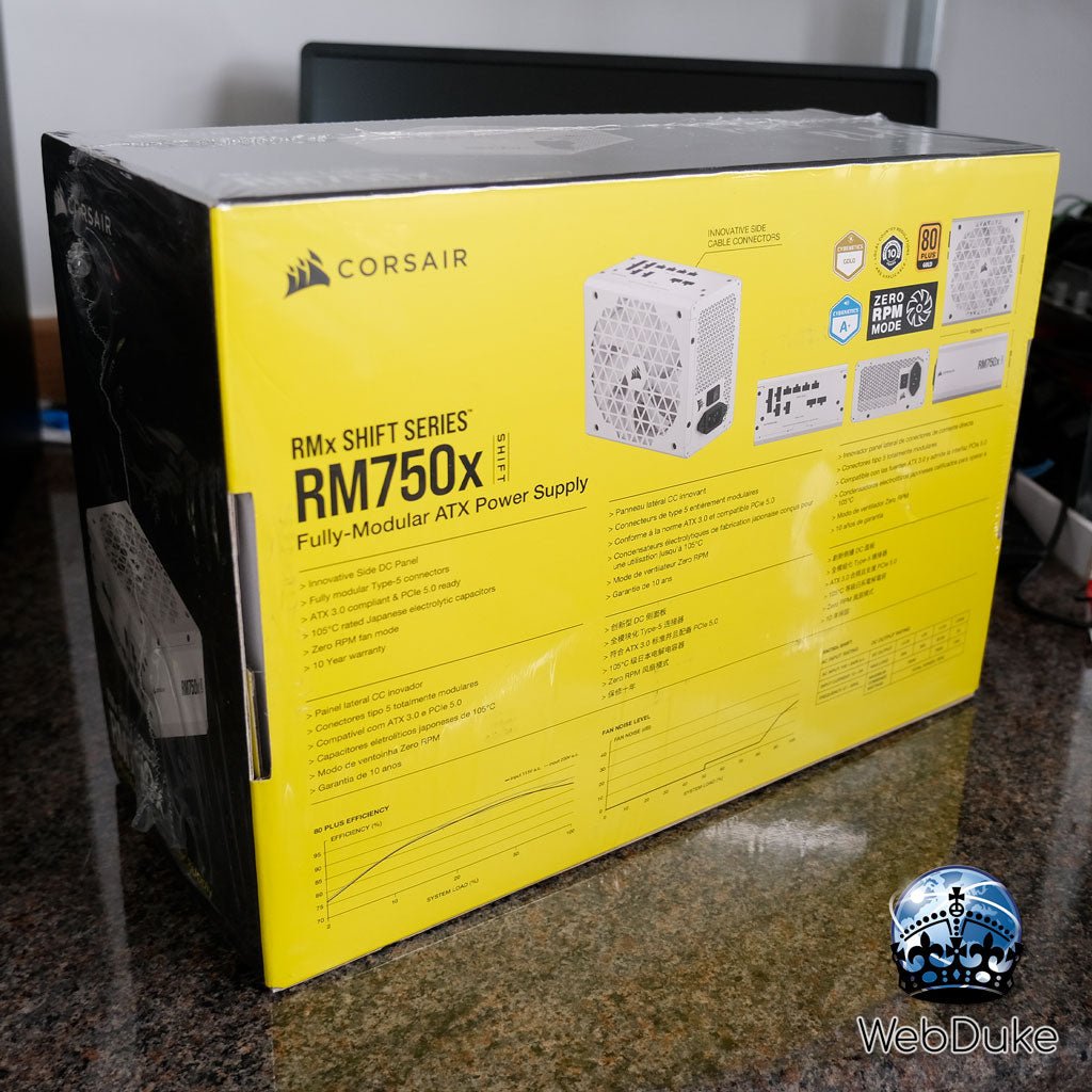 *NEW* RM750x SHIFT 80 PLUS Gold Fully Modular ATX 3.1 Power Supply - White (UK) - WebDuke Computers