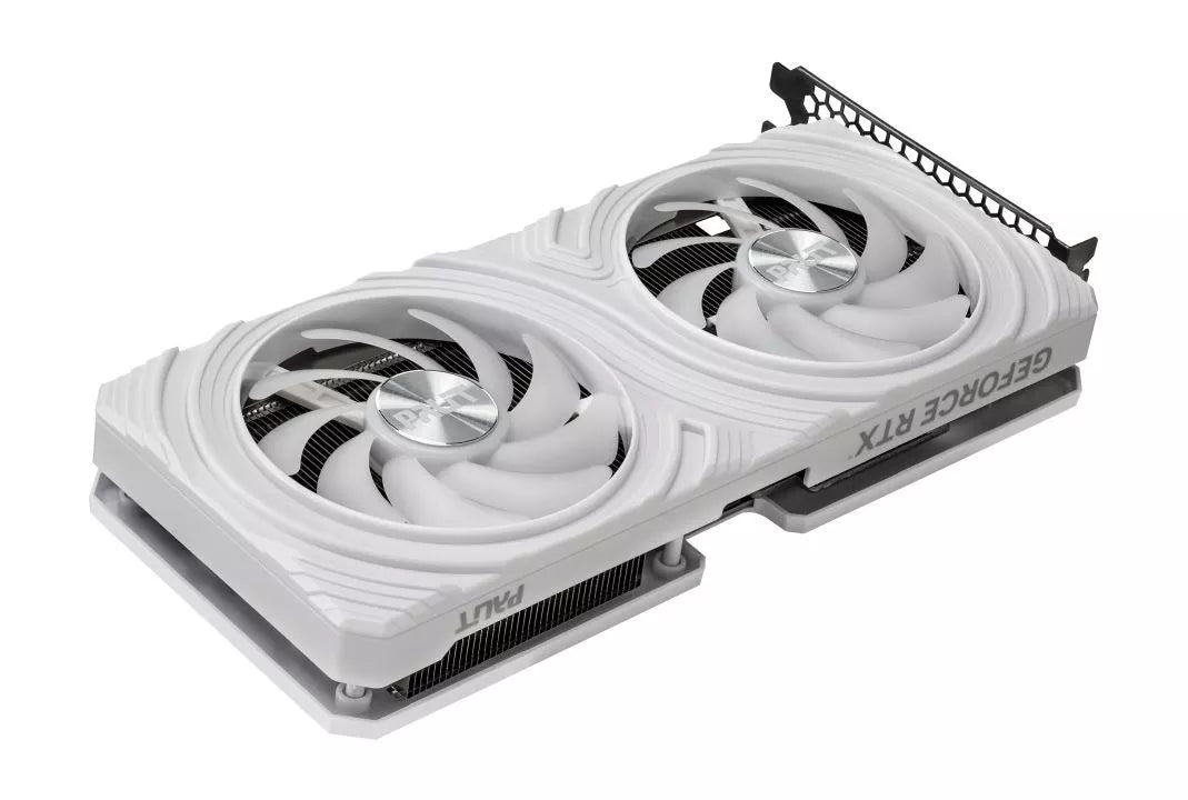 Palit Geforce RTX 4070 White, 12GB DDR6X, HDMI, 3 DP, 2475MHz Clock - WebDuke Computers
