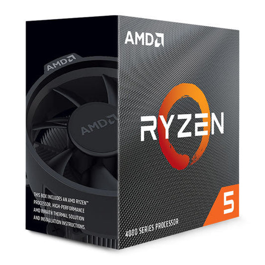 AMD Ryzen 5 4500 CPU with Wraith Stealth Cooler, AM4, 3.6GHz (4.1 Turbo), 6-Core, 65W, 11MB Cache, 7nm, 4th Gen, No Graphics - WebDuke Computers