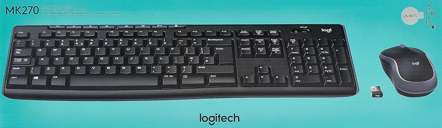 Logitech MK270 Wireless Keyboard and Mouse Combo for Windows WebDuke Computers
