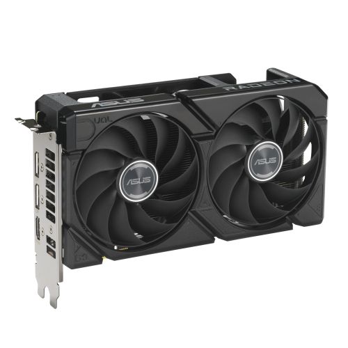 Asus DUAL Radeon RX 9060 XT, PCIe5, 8GB GDDR6, HDMI, 2 DP, 3150MHz Clock, Compact SFF-Ready