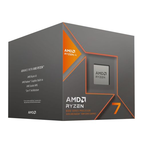AMD Ryzen 7 8700G with Wraith Spire RGB Cooler, AM5, Up to 5.1GHz, 8-Core, 65W, 24MB Cache, 4nm, 8th Gen, Radeon Graphics - WebDuke Computers