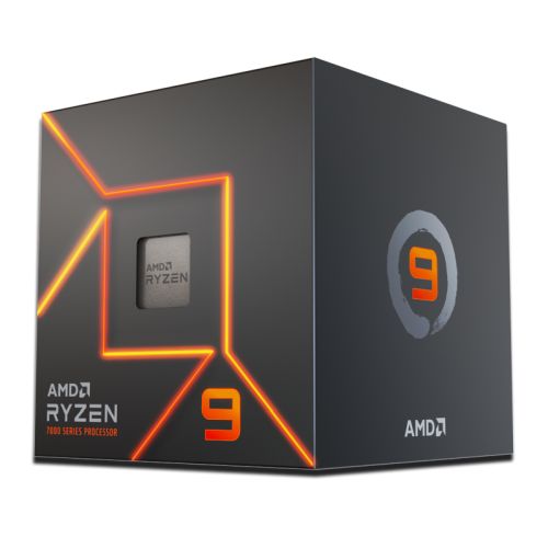 AMD Ryzen 9 7900 CPU w/ Wraith Prism RGB Cooler, AM5, 3.7GHz (5.4 Turbo), 12-Core, 65W, 76MB Cache, 5nm, 7th Gen, Radeon Graphics - WebDuke Computers
