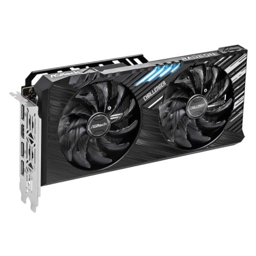 Asrock Radeon RX 7600 XT Challenger 16GB OC, PCIe4, 16GB GDDR6, HDMI, 3 DP, 2799MHz Clock, LED Lighting, Overclocked - WebDuke Computers