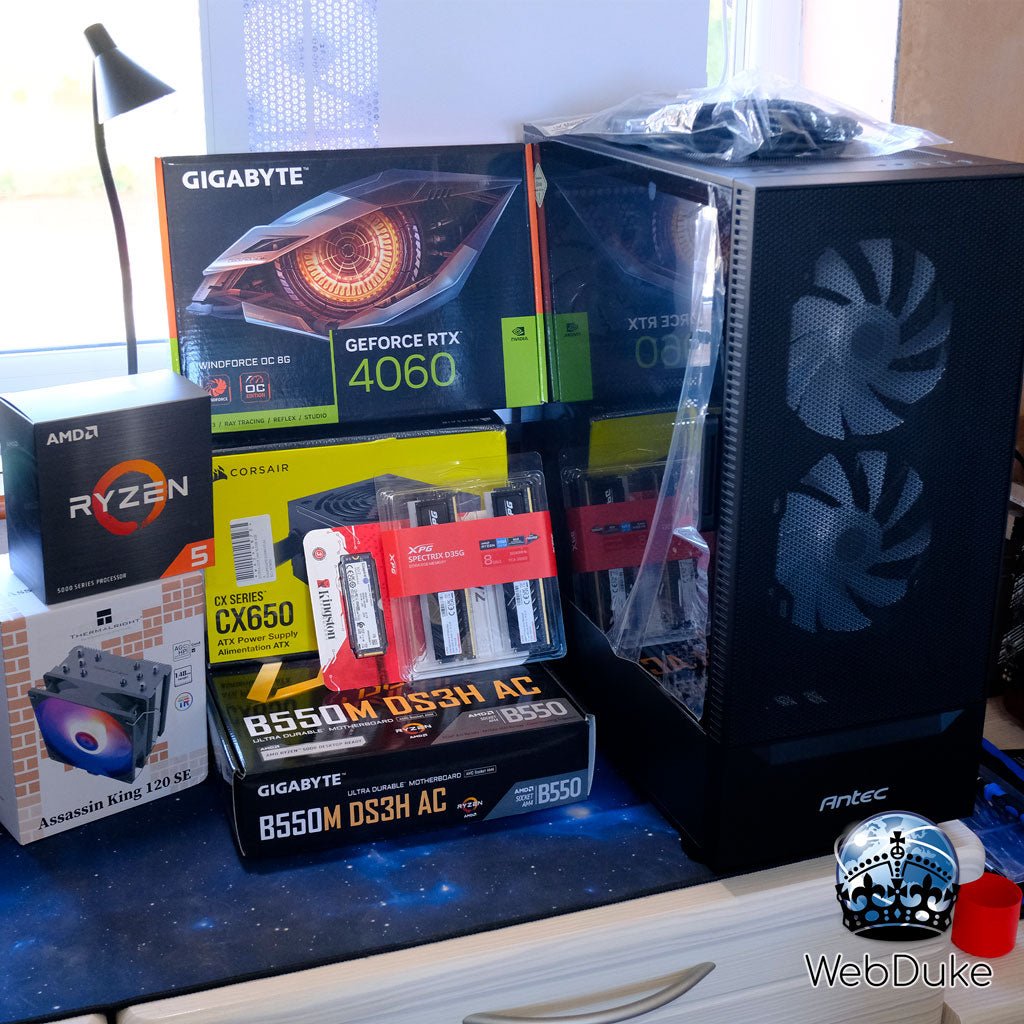 Mid Range Gaming PC - Ryzen 5 5600X RTX 4060 - WebDuke Computers