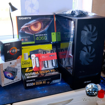 Mid Range Gaming PC - Ryzen 5 5600X RTX 4060 - WebDuke Computers