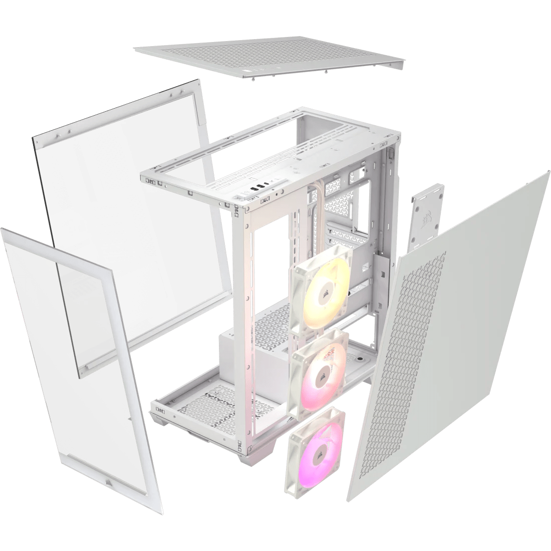 *NEW* Corsair 3500X ARGB Mid - Tower PC Case White - WebDuke Computers