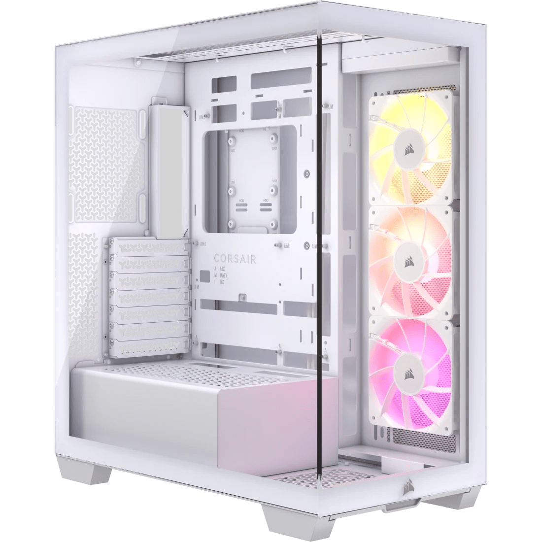*NEW* Corsair 3500X ARGB Mid - Tower PC Case White - WebDuke Computers