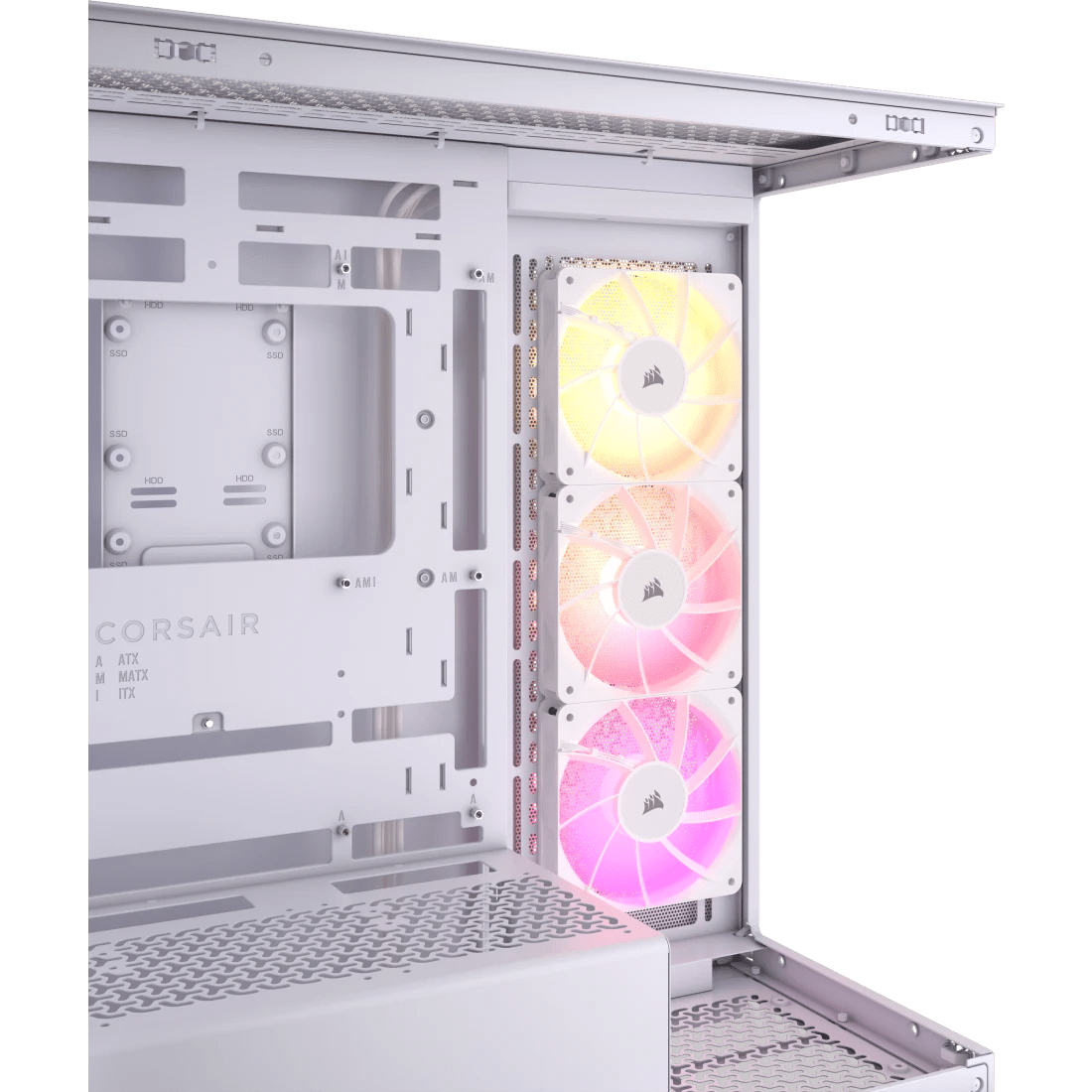 *NEW* Corsair 3500X ARGB Mid - Tower PC Case White - WebDuke Computers