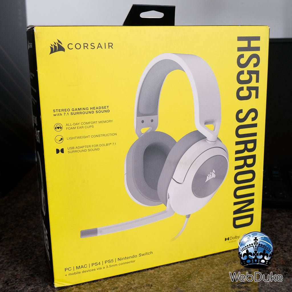 *NEW* Corsair HS55 Surround 7.1 Wired Gaming Headset - WebDuke Computers