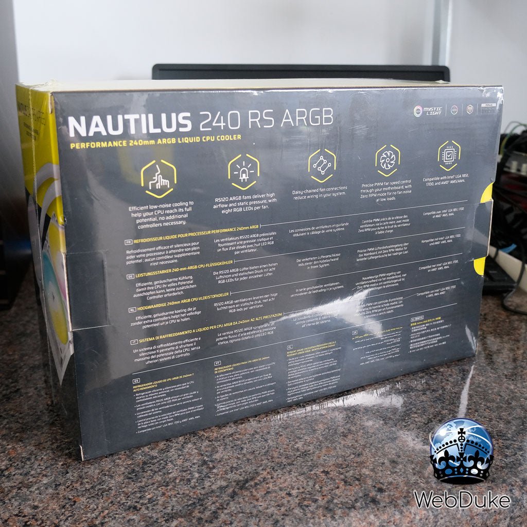 *NEW* Corsair NAUTILUS 240 RS ARGB Liquid CPU Cooler - White - WebDuke Computers