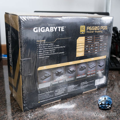 *NEW* GIGABYTE P650G PG5 650W PCIE 5.1 ATX 3.1 80 Plus Gold Power Supply - WebDuke Computers