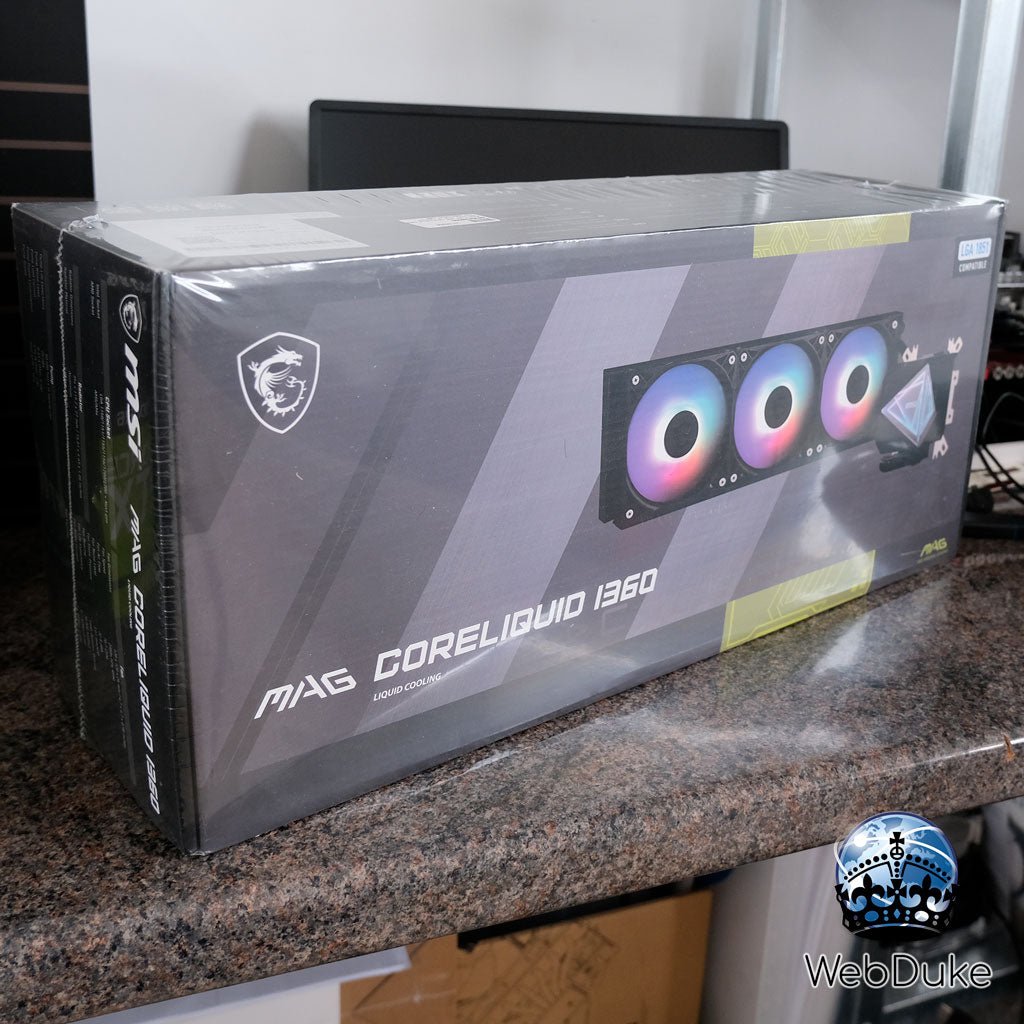 *NEW* MSI MAG Coreliquid i360 Black AIO ARGB Water Cooler - WebDuke Computers