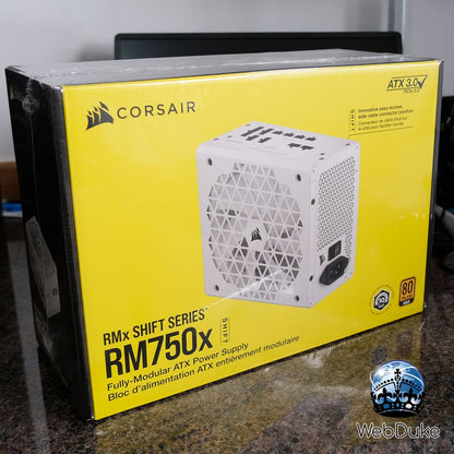 *NEW* RM750x SHIFT 80 PLUS Gold Fully Modular ATX 3.1 Power Supply - White (UK) - WebDuke Computers
