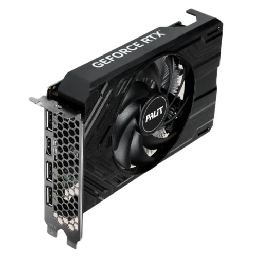 Palit Geforce RTX 4060 StormX, PCIe4, 8GB GDDR6, HDMI, 3 DP, 2460MHz Clock, Compact Design - WebDuke Computers