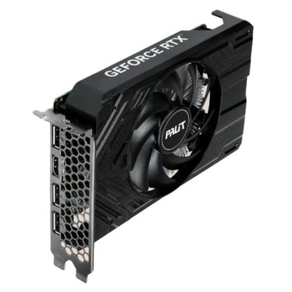 Palit Geforce RTX 4060 StormX, PCIe4, 8GB GDDR6, HDMI, 3 DP, 2460MHz Clock, Compact Design - WebDuke Computers