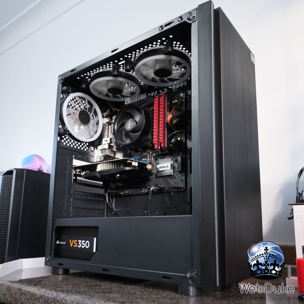 *Refurbished* AMD Ryzen 3 3200G Geforce GTX 1050 Ti 4GB Gaming PC - WebDuke Computers