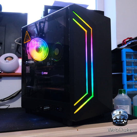 *Refurbished* Intel i3 12100F Radeon RX 6650XT Gaming PC - WebDuke Computers