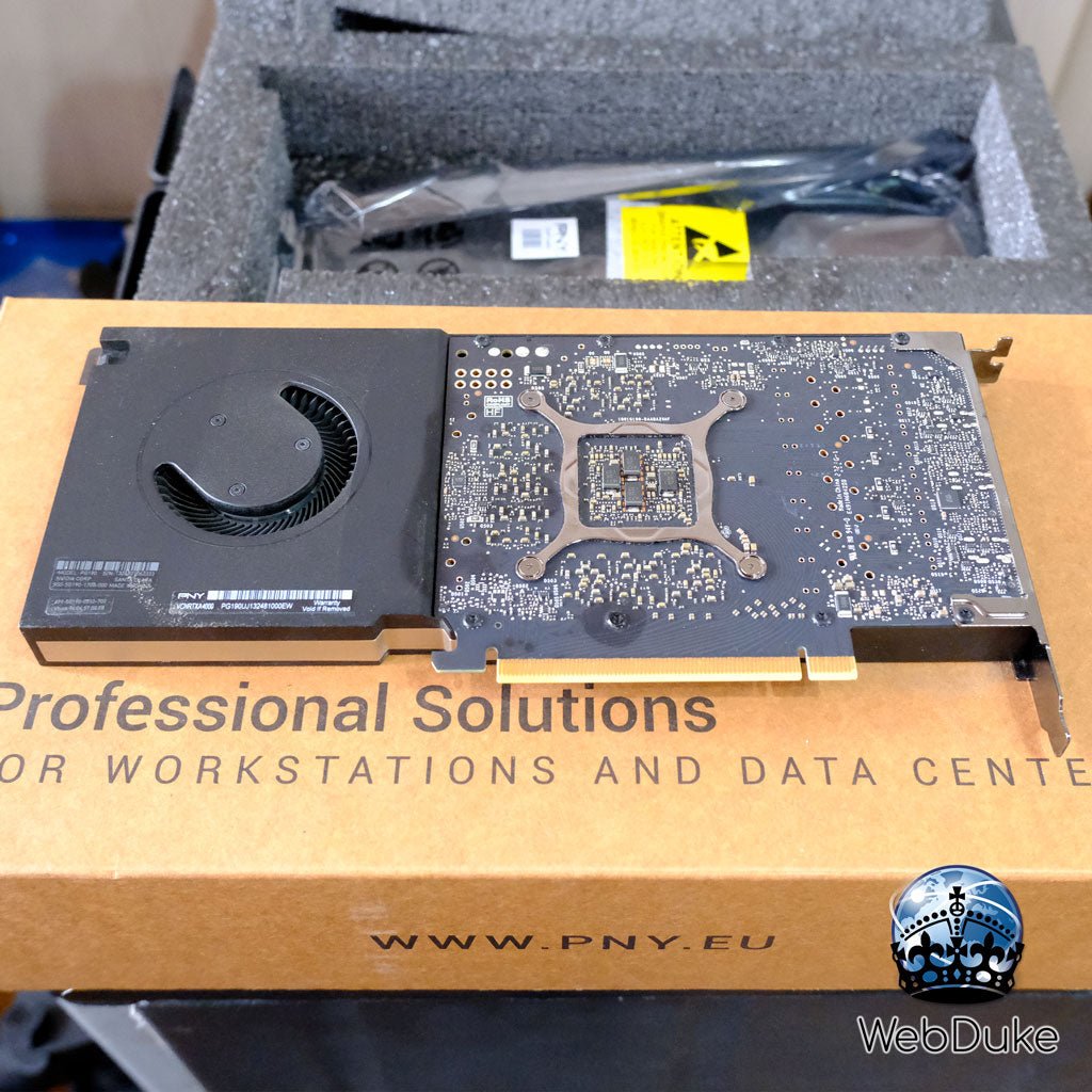 *Refurbished* PNY Nvidia RTX A4000 Professional Graphics Card 16GB DDR6 OEM (Brown Box) - WebDuke Computers