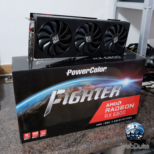*Refurbished* Powercolor Fighter AMD Radeon RX 6800 16GB Graphics Card - WebDuke Computers