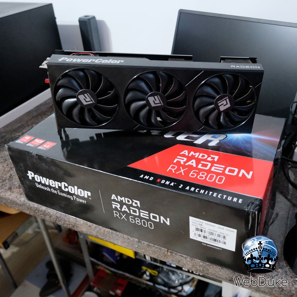 *Refurbished* Powercolor Fighter AMD Radeon RX 6800 16GB Graphics Card - WebDuke Computers