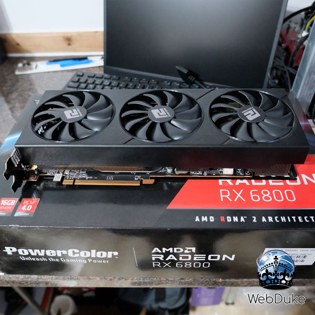 *Refurbished* Powercolor Fighter AMD Radeon RX 6800 16GB Graphics Card - WebDuke Computers