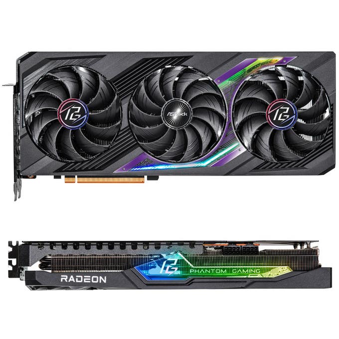Asrock RX7800 XT Phantom Gaming 16GB OC, PCIe4, 16GB DDR6, HDMI, 3 DP, 2565MHz Clock, RGB, Overclocked - WebDuke Computers