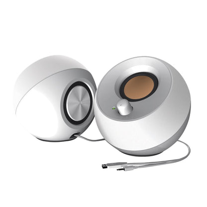 Creative Pebble 2.0 USB-powered Desktop Speaker System, White - WebDuke Computers