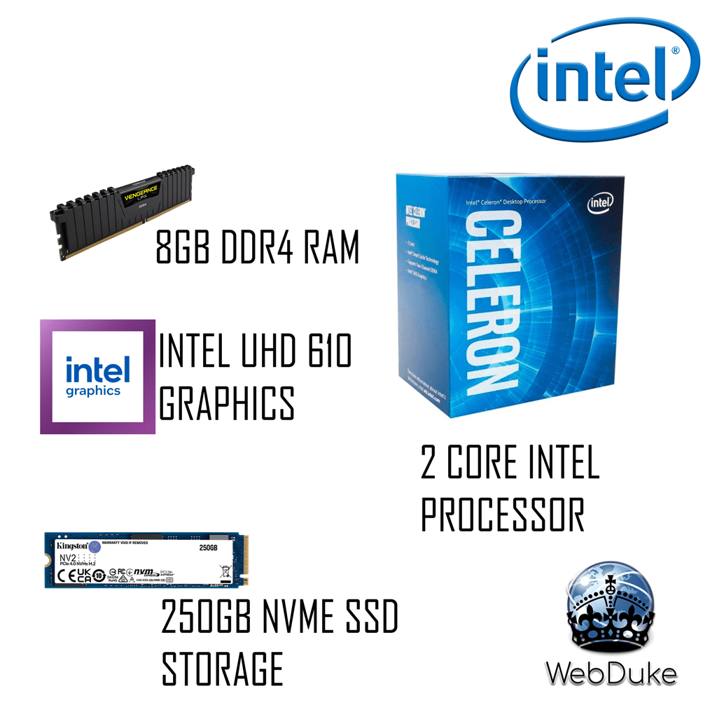 Intel No Frills Budget PC - Office - WebDuke Computers