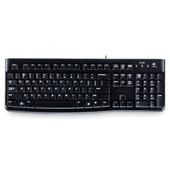 Logitech K120 Wired Keyboard, USB, Low Profile, Quiet Keys, OEM - WebDuke Computers