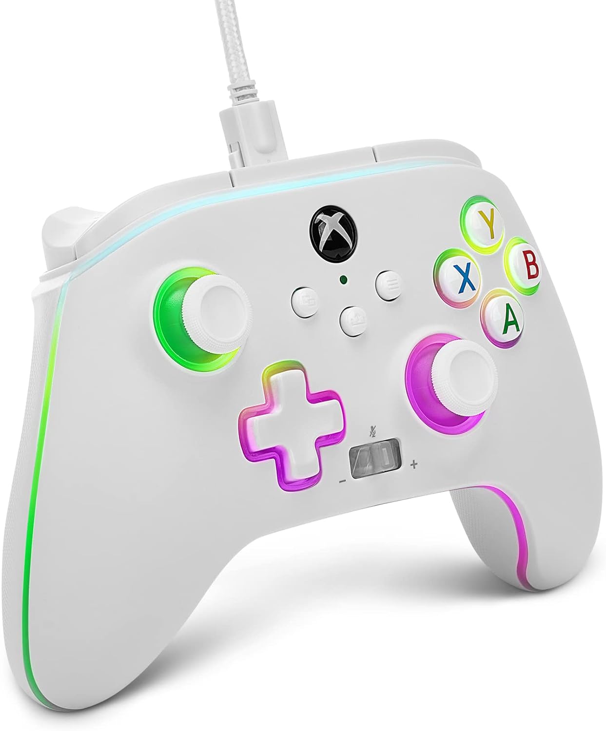 PowerA Spectra Infinity Enhanced Wired Controller PC and Xbox Gamepad White - WebDuke Computers