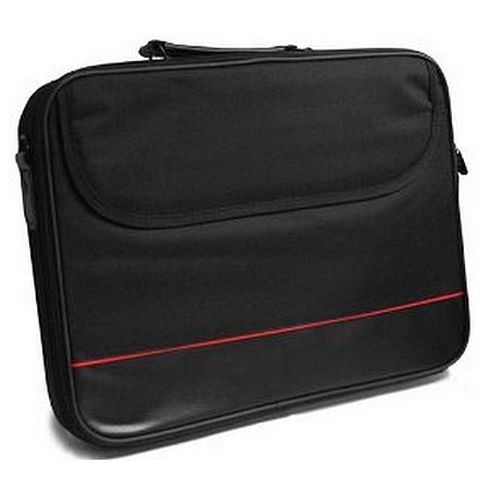 Spire 15.6" Laptop Carry Case, Black with front Storage Pocket - WebDuke Computers